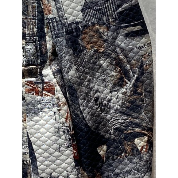 Barabas Men's XL New York All Over Print Waffle Jacket Blazer Paisley Interior - Picture 9 of 16